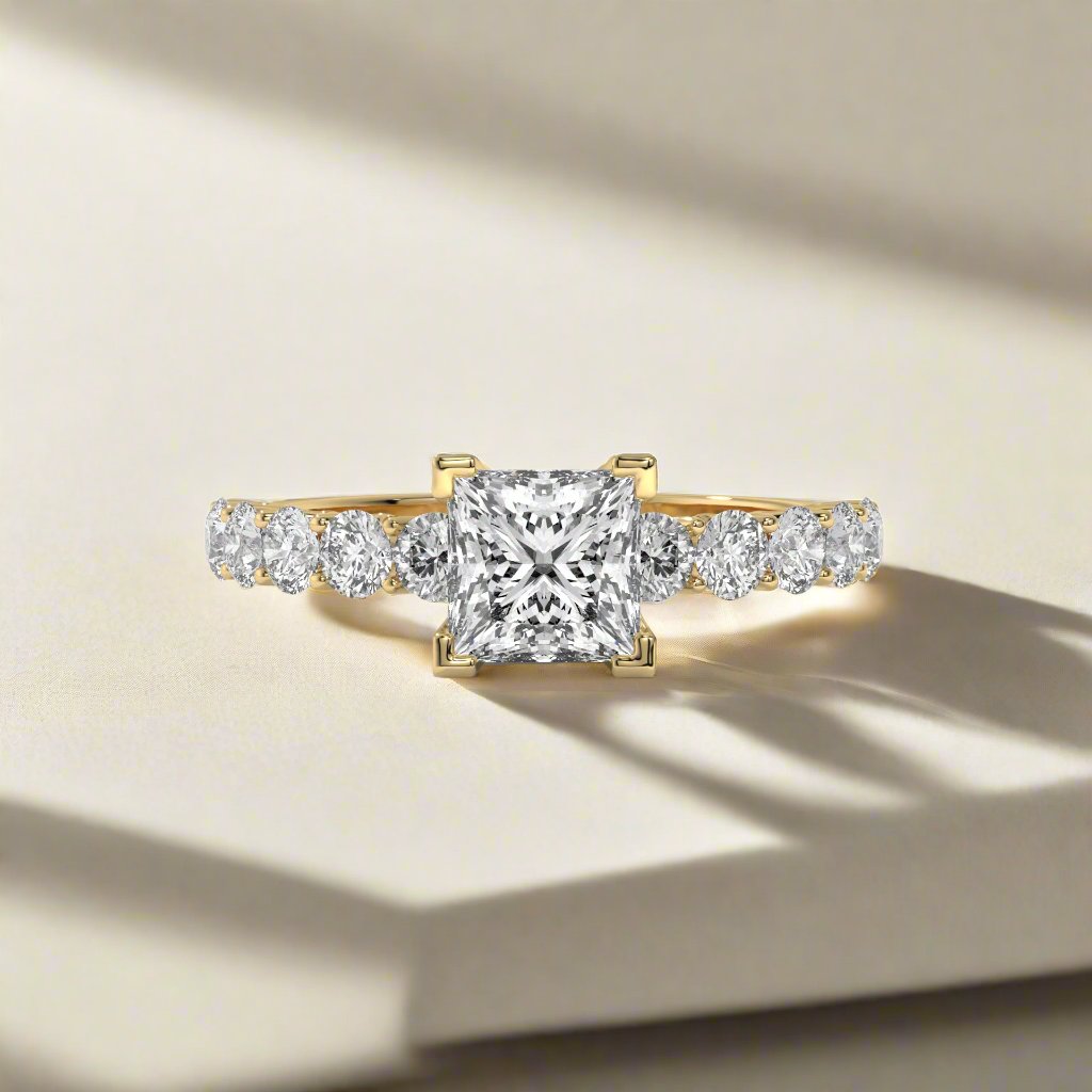 14K Gold Solitaire 1.00+ carats Lab Grown Diamond Ring