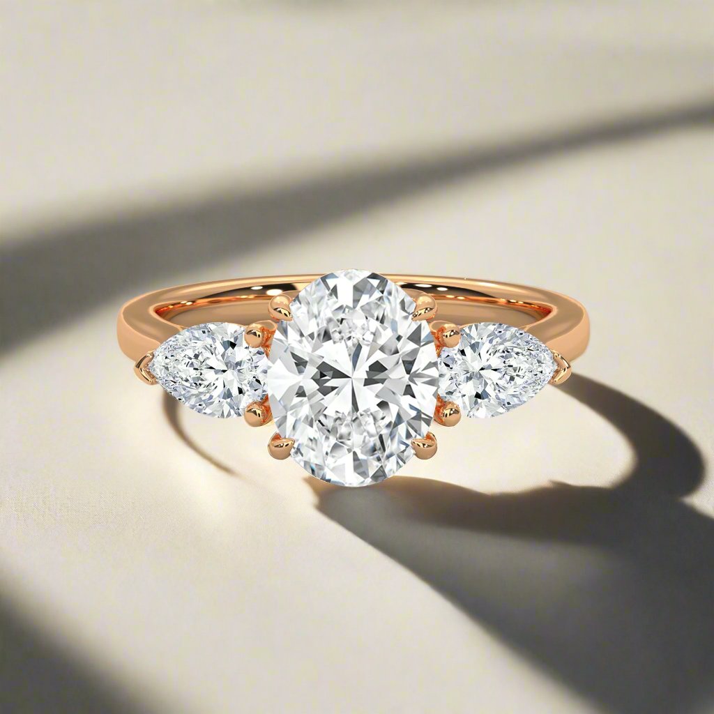 14K Gold Solitaire 2.00+ carats Lab Grown Diamond Ring