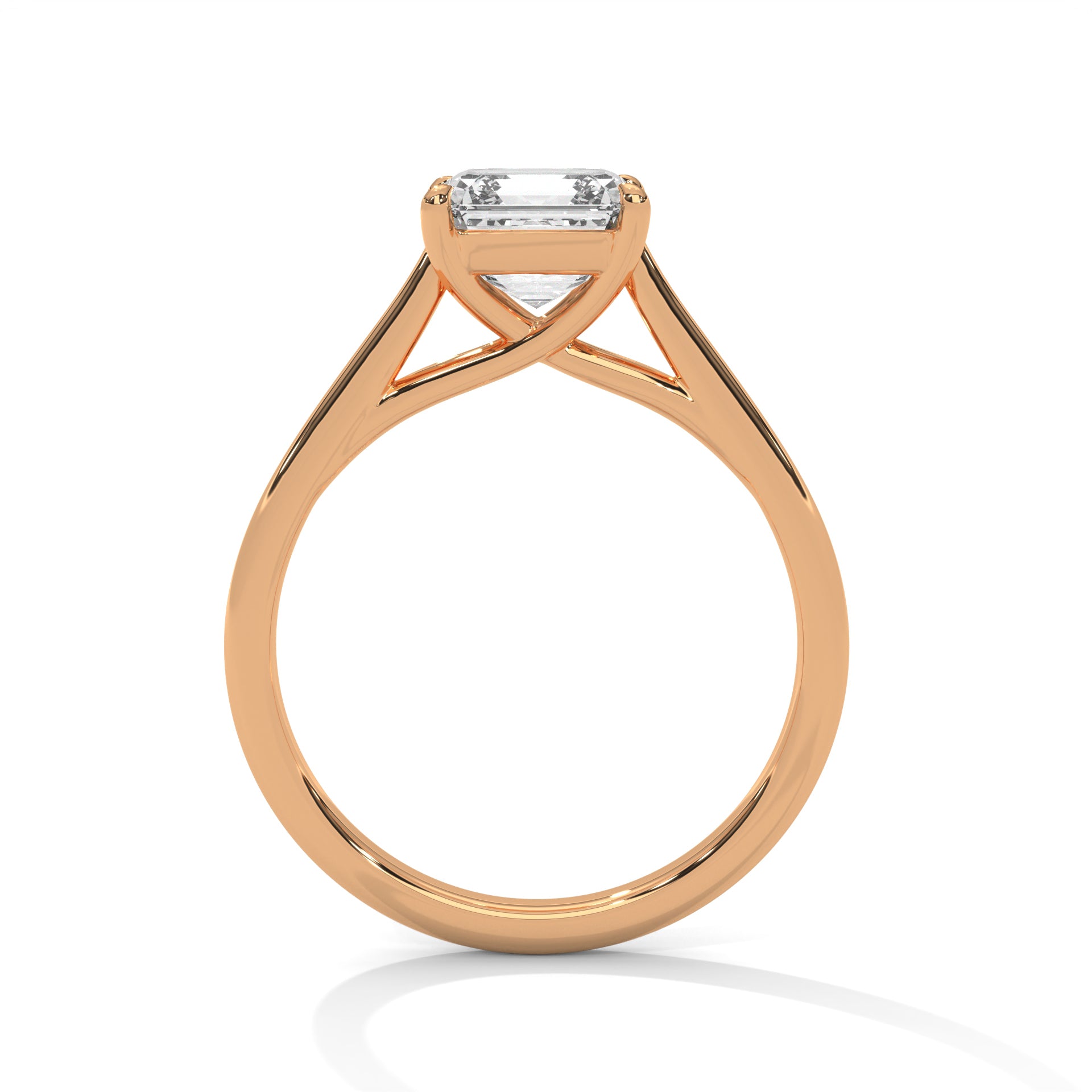 14K Gold Solitaire 2.00+ carats Lab Grown Diamond Ring