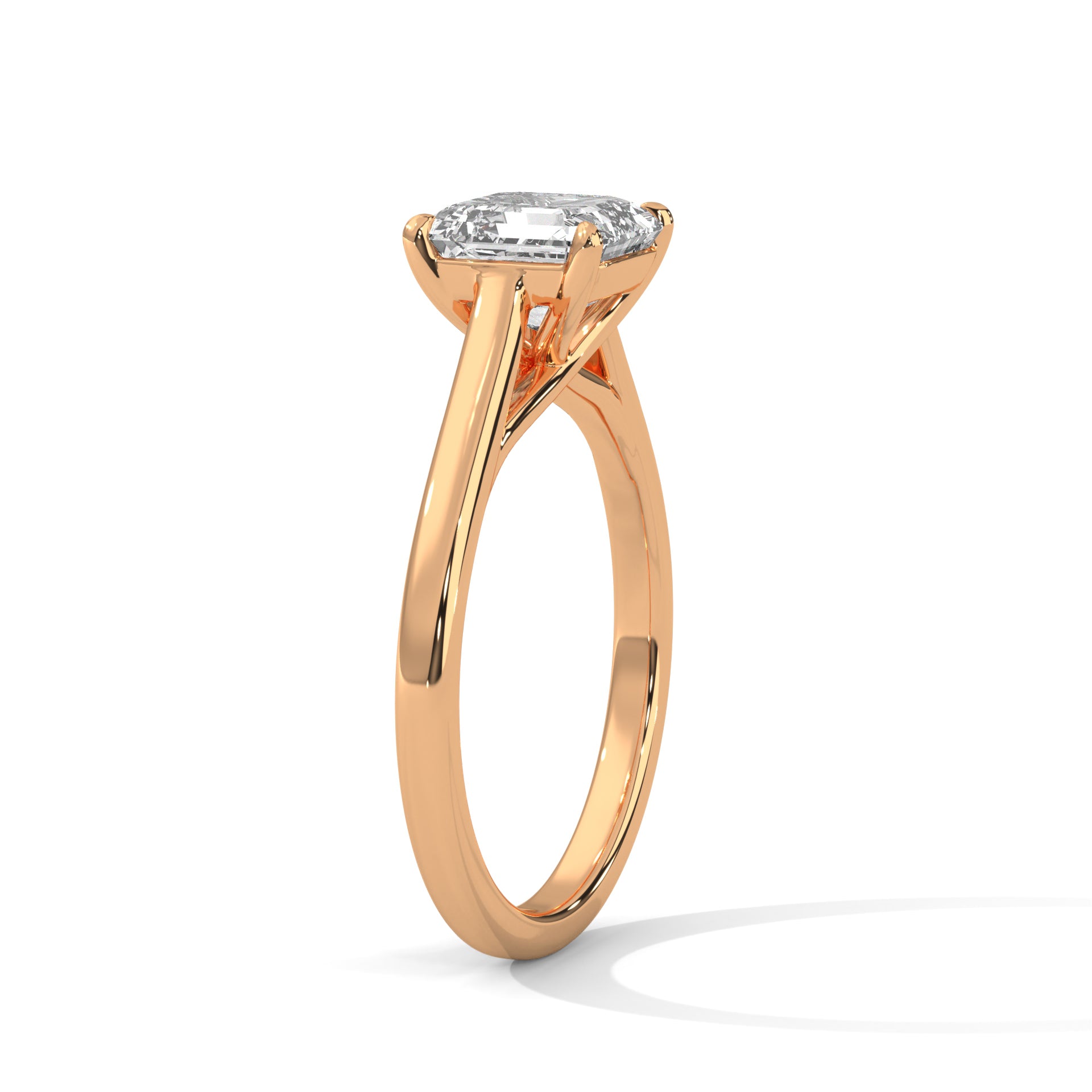 14K Gold Solitaire 2.00+ carats Lab Grown Diamond Ring