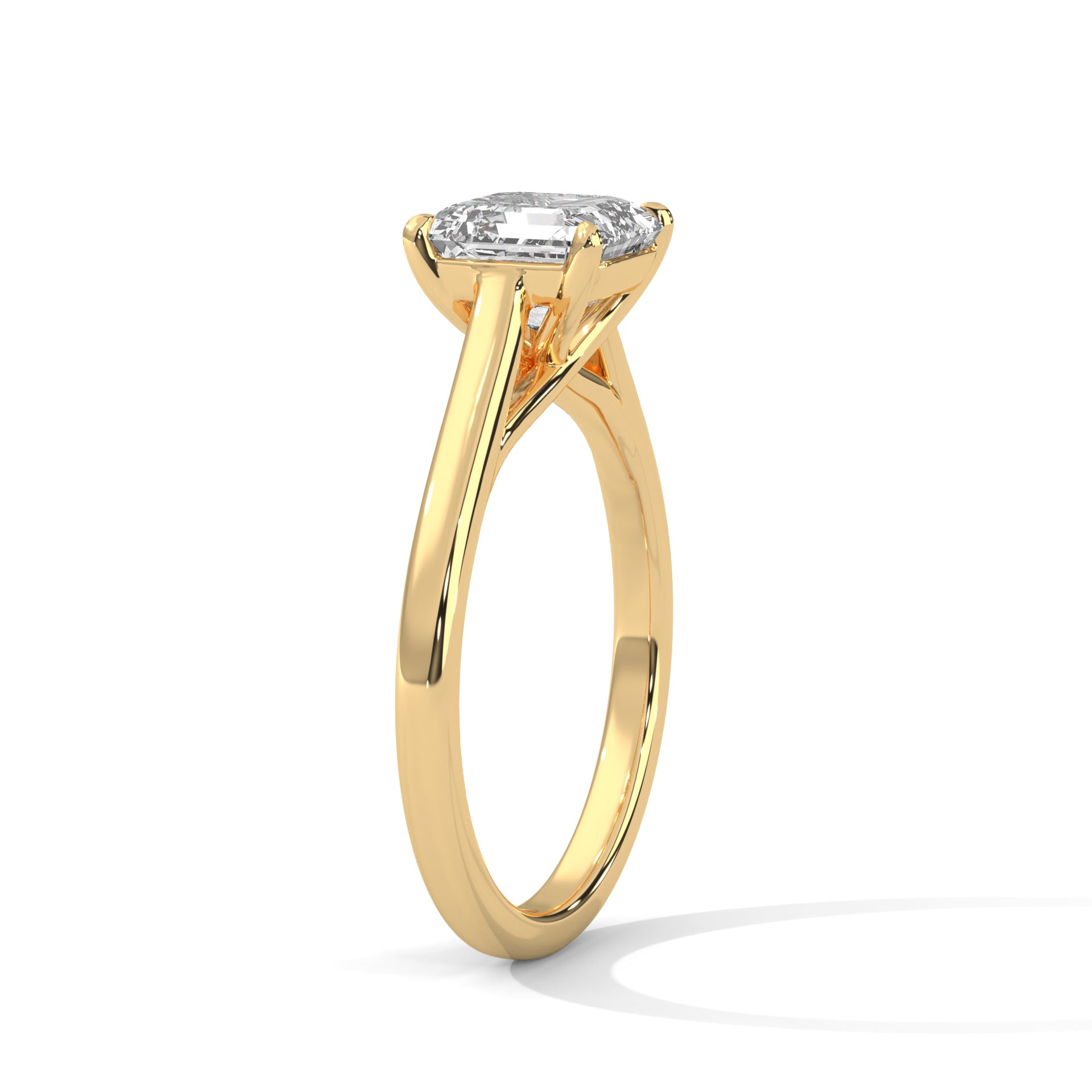 14K Gold Solitaire 2.00+ carats Lab Grown Diamond Ring