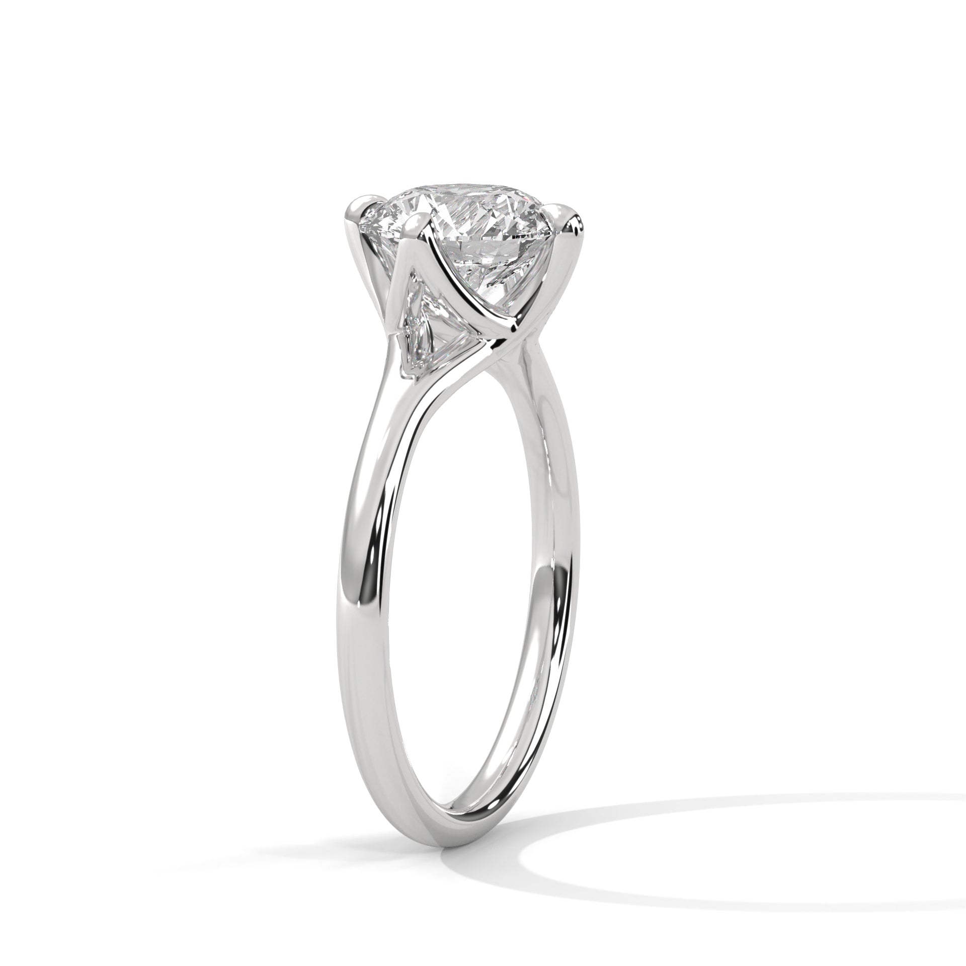 14K Gold Solitaire 2.00+ carats Lab Grown Diamond Ring
