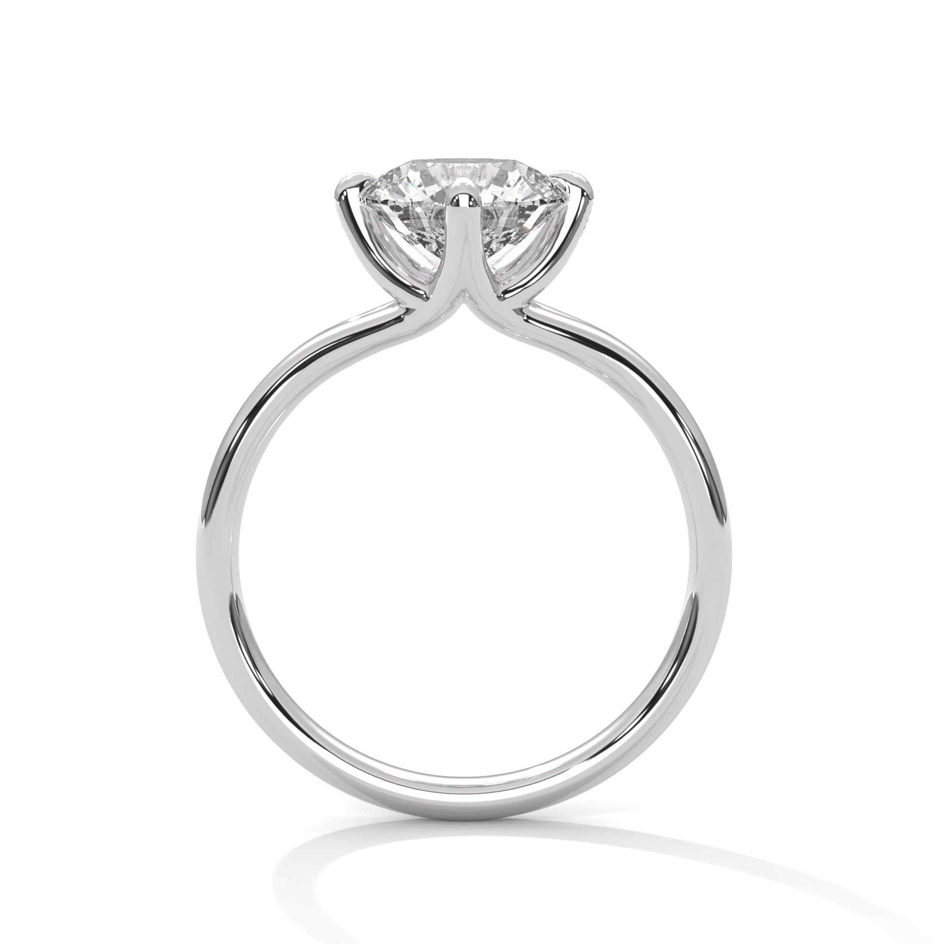 14K Gold Solitaire 2.00+ carats Lab Grown Diamond Ring