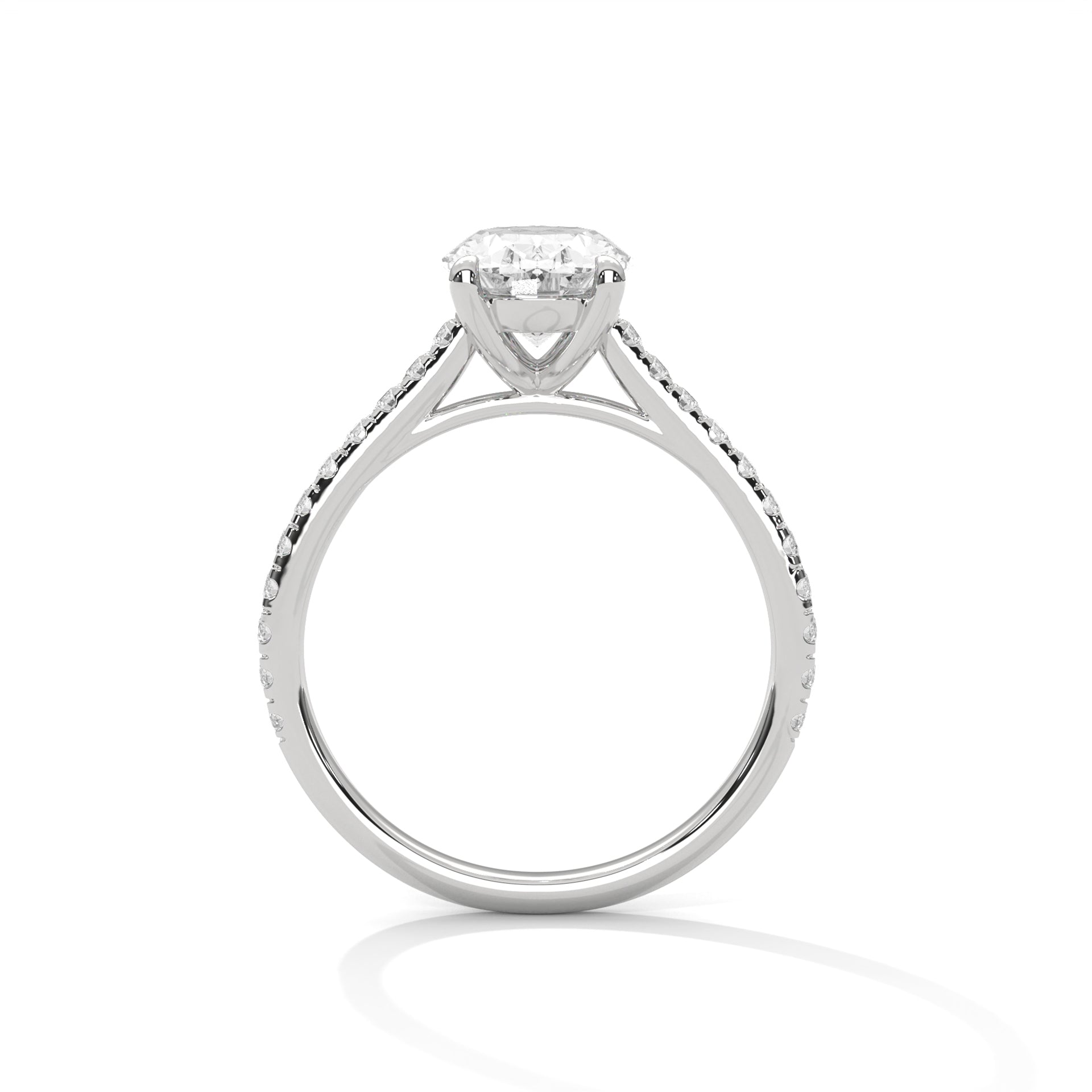 14K Gold Solitaire 2.00+ carats Lab Grown Diamond Ring