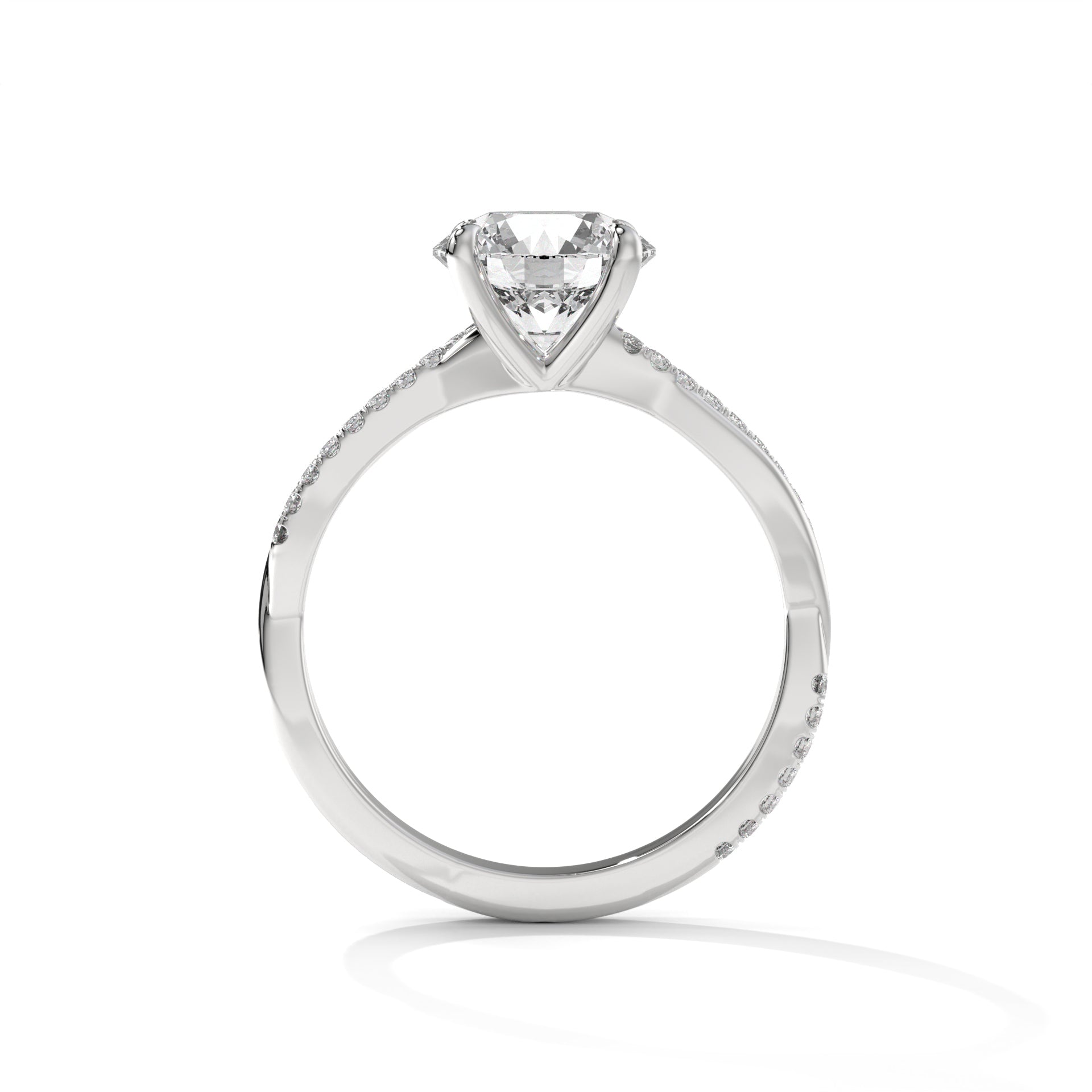 14K Gold Solitaire 1.00+ carats Lab Grown Diamond Ring