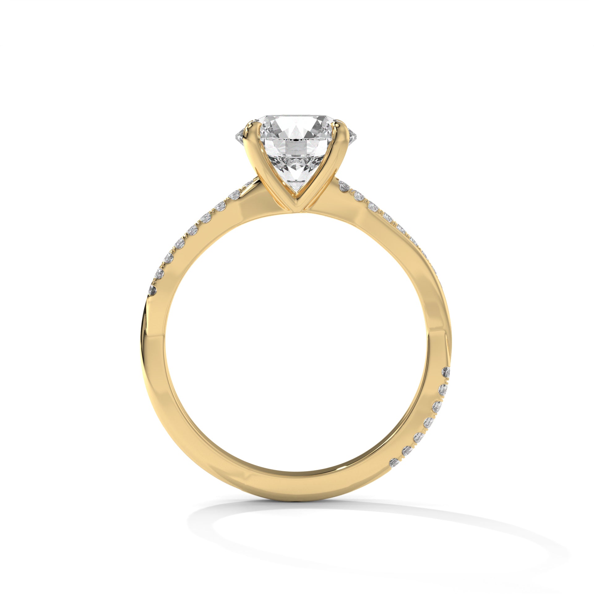 14K Gold Solitaire 1.00+ carats Lab Grown Diamond Ring