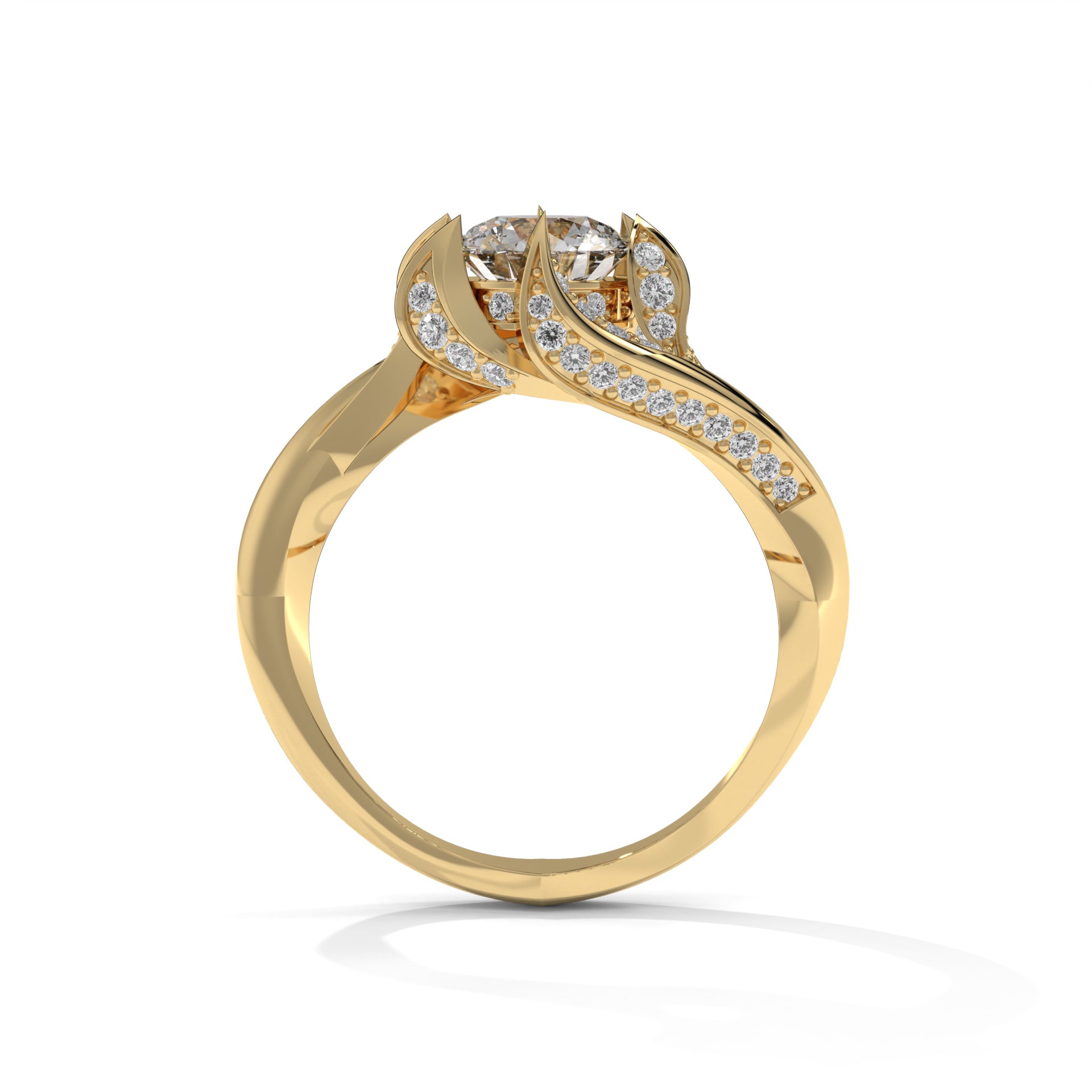 14K Gold Solitaire 1.00+ carats Lab Grown Diamond Ring