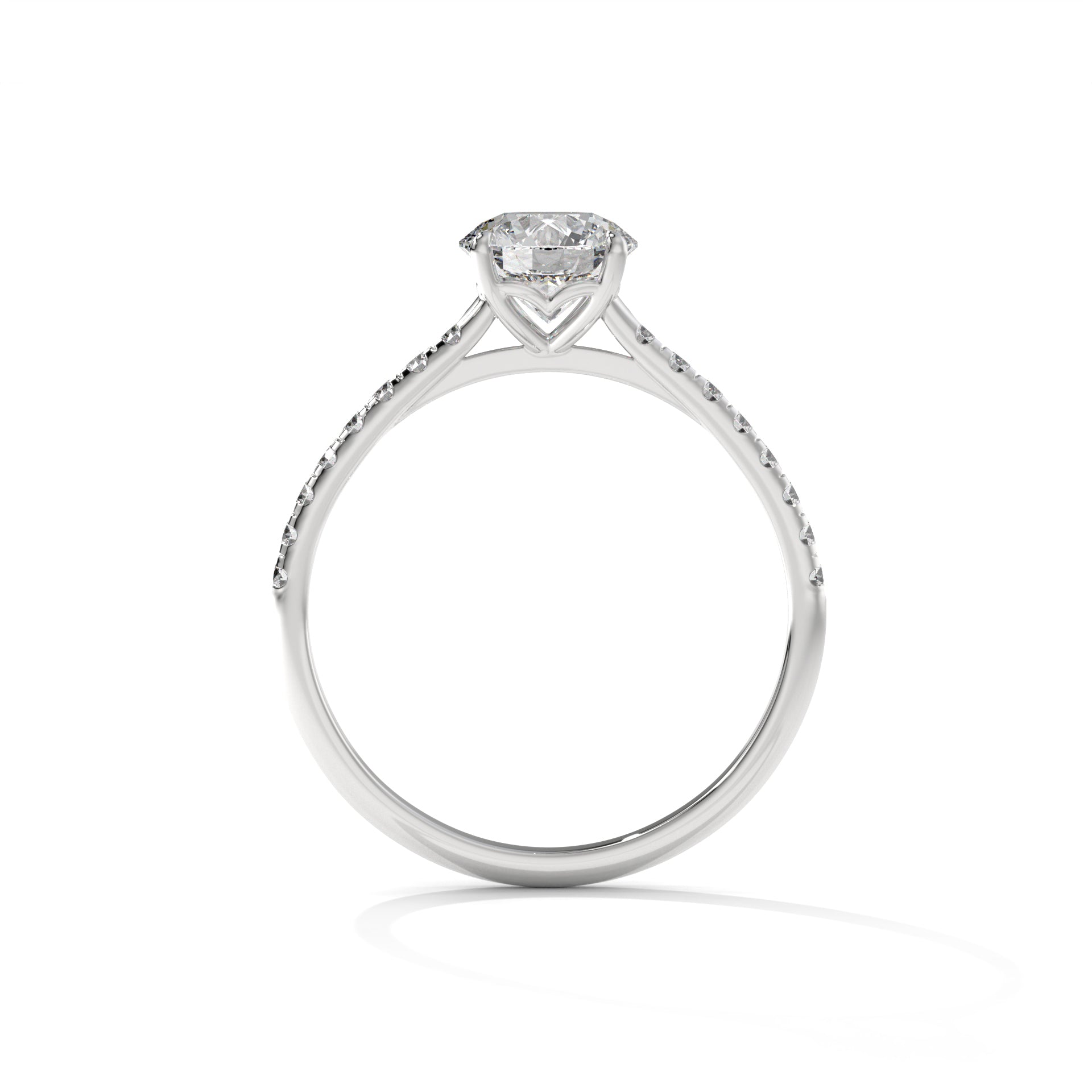 14K Gold Solitaire 1.00+ carats Lab Grown Diamond Ring