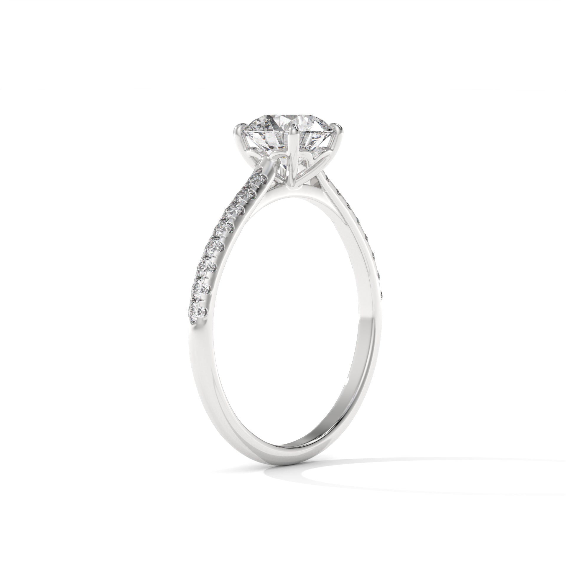 14K Gold Solitaire 1.00+ carats Lab Grown Diamond Ring