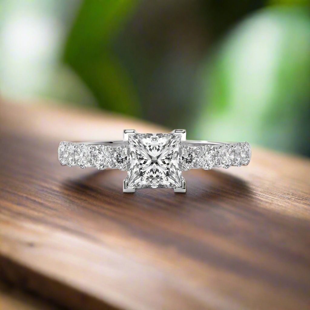 14K Gold Solitaire 1.00+ carats Lab Grown Diamond Ring