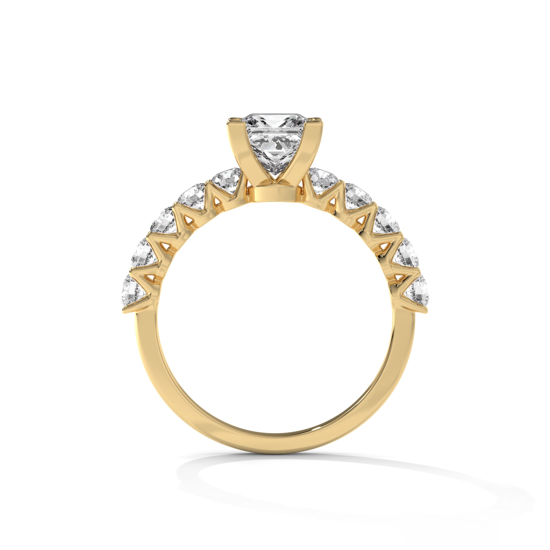 14K Gold Solitaire 1.00+ carats Lab Grown Diamond Ring