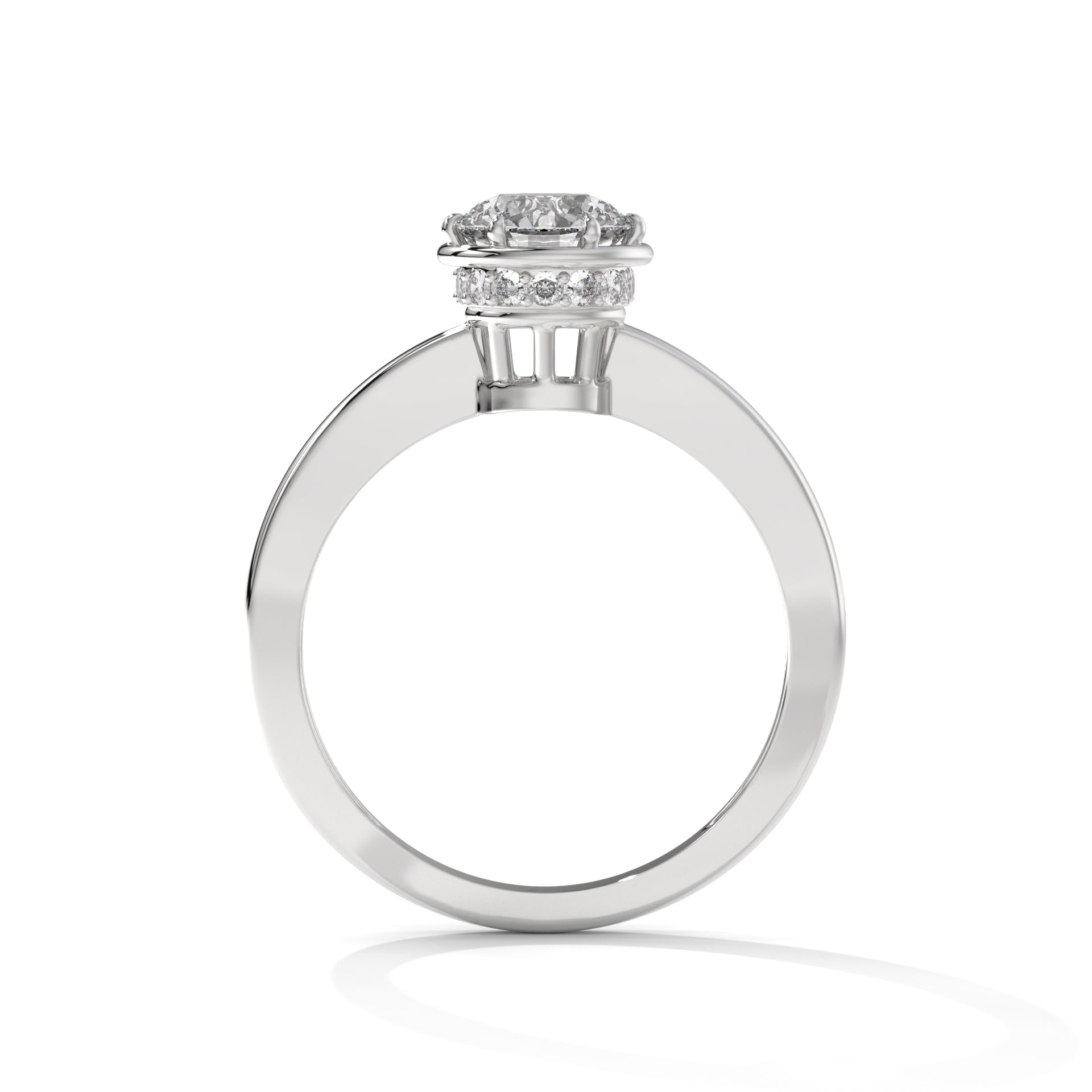 14K Gold Solitaire 1.00+ carats Lab Grown Diamond Ring