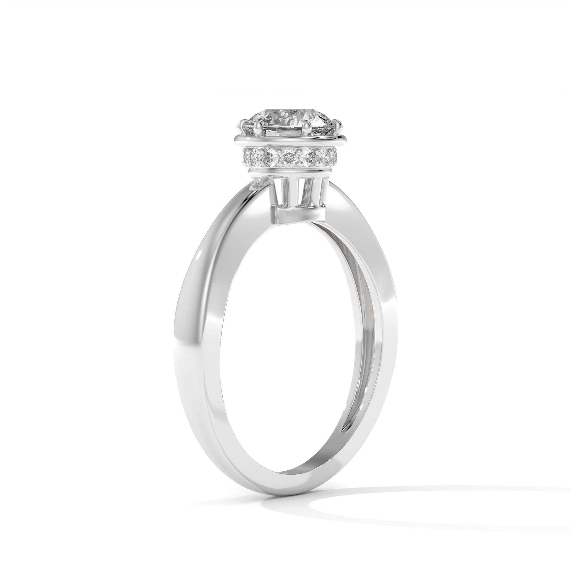 14K Gold Solitaire 1.00+ carats Lab Grown Diamond Ring