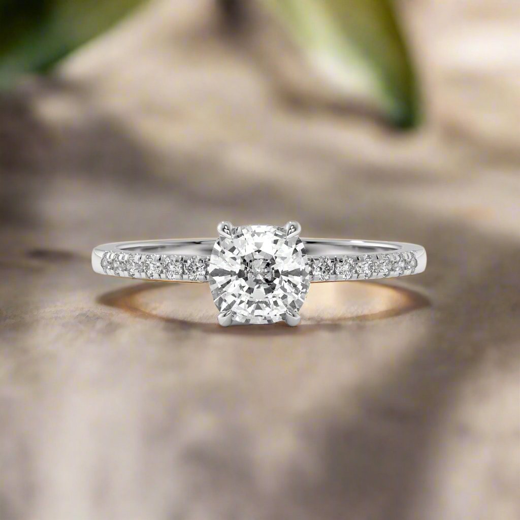 14K Gold Solitaire 1.00+ carats Lab Grown Diamond Ring