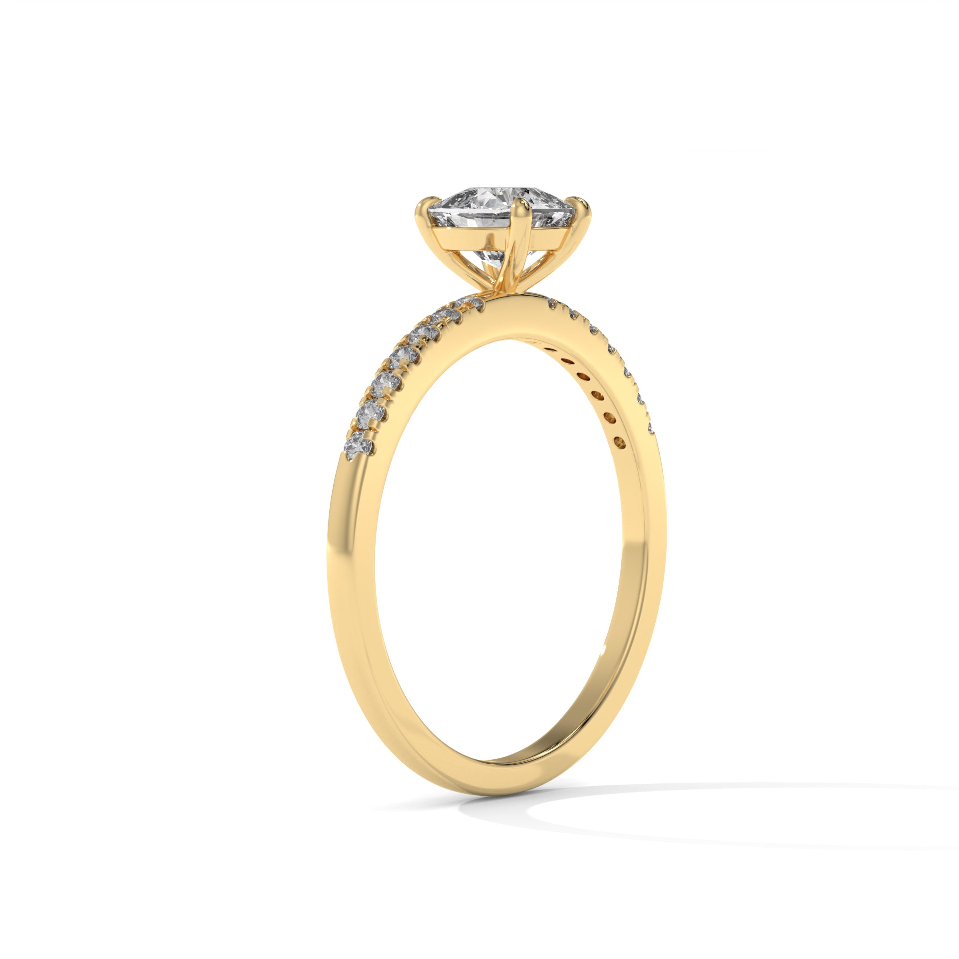 14K Gold Solitaire 1.00+ carats Lab Grown Diamond Ring