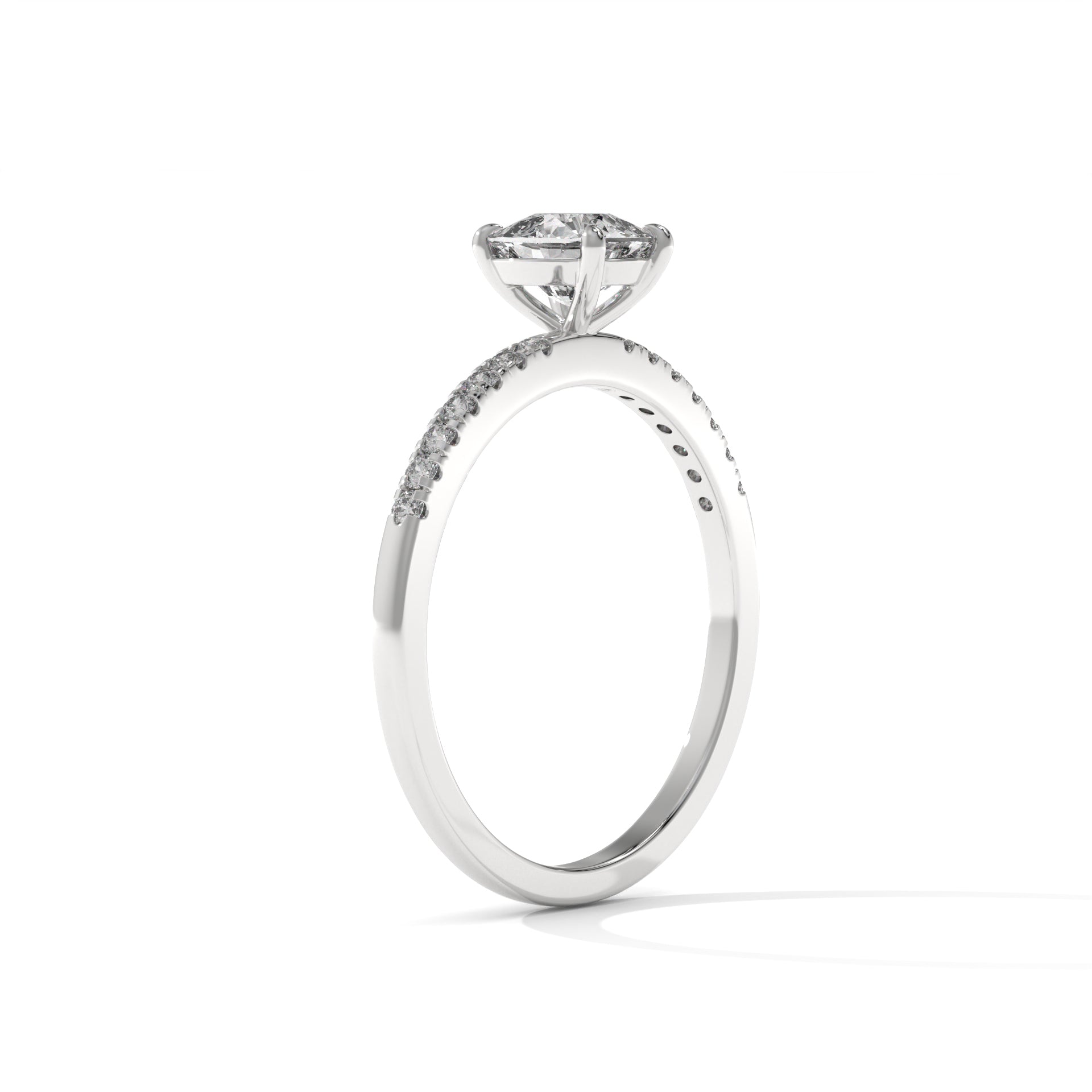 14K Gold Solitaire 1.00+ carats Lab Grown Diamond Ring