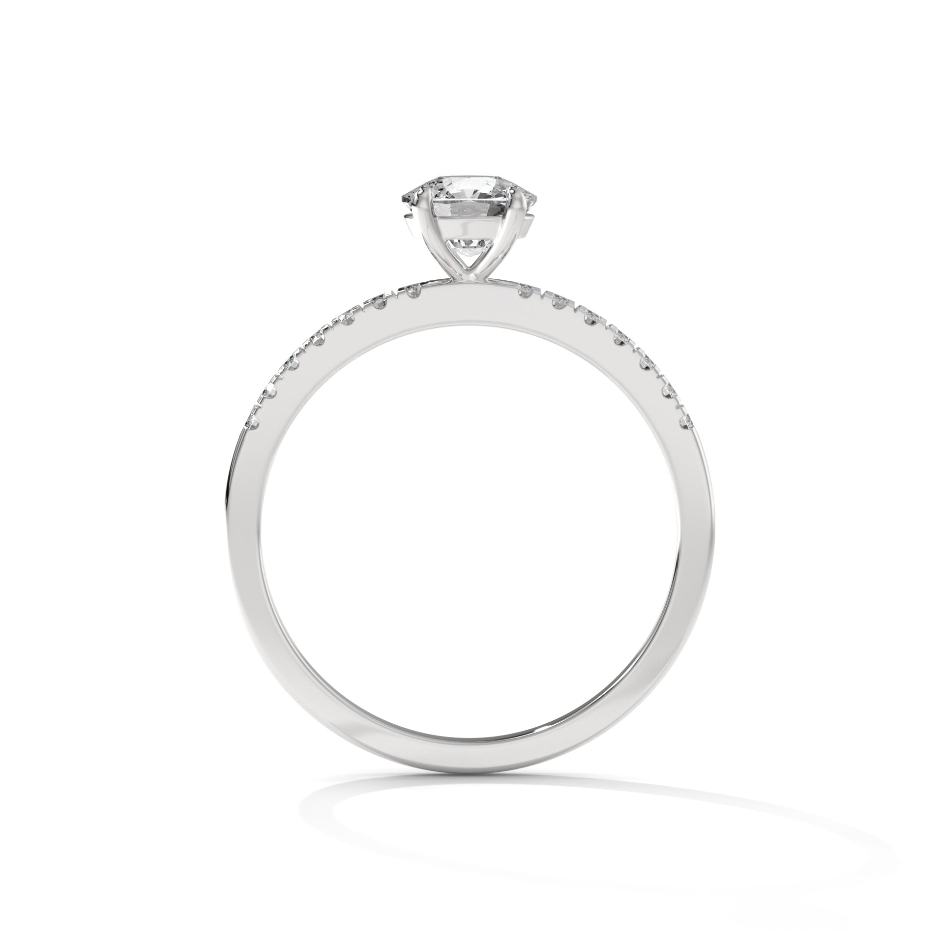 14K Gold Solitaire 1.00+ carats Lab Grown Diamond Ring