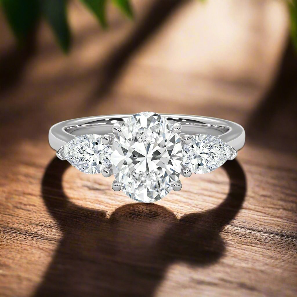 14K Gold Solitaire 2.00+ carats Lab Grown Diamond Ring