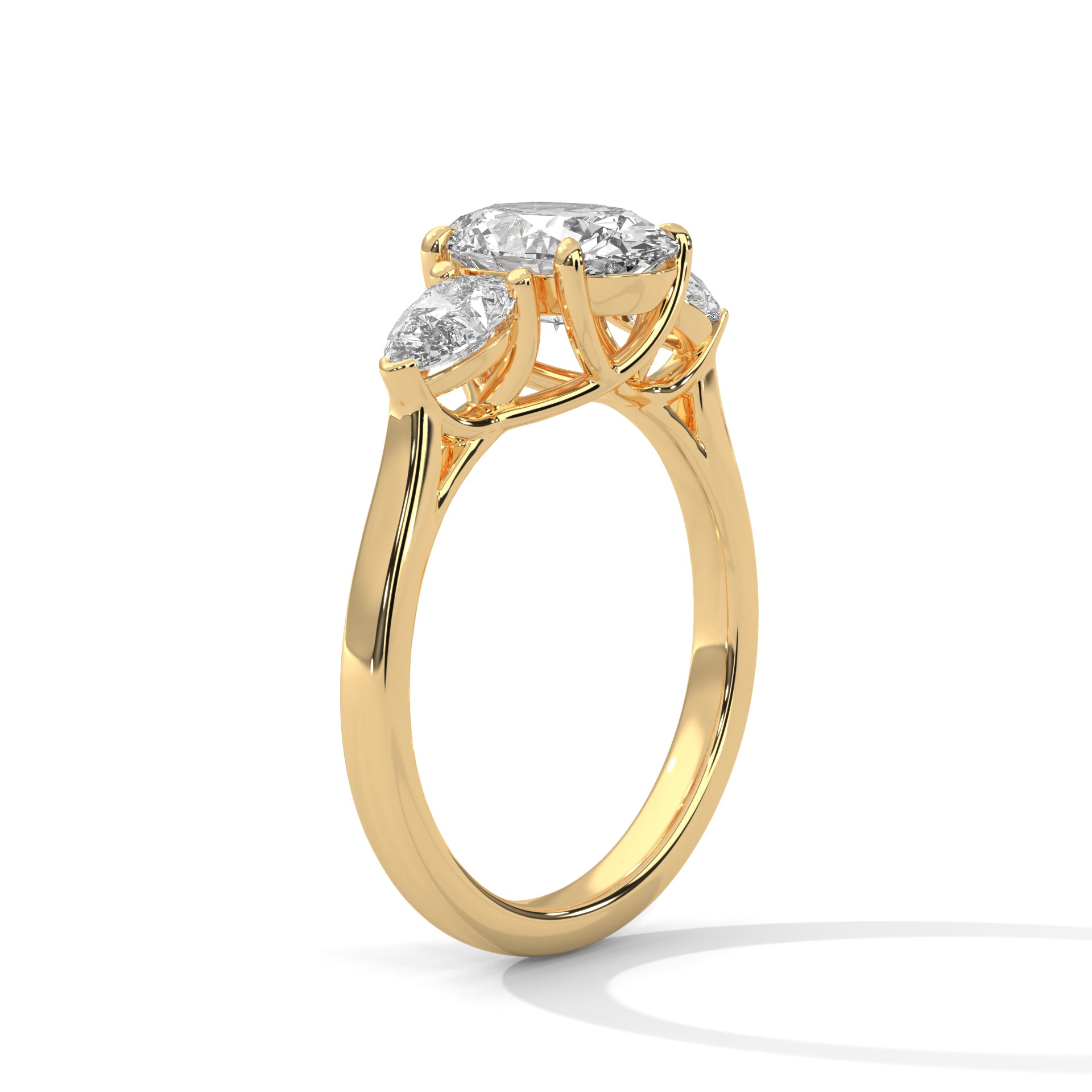 14K Gold Solitaire 2.00+ carats Lab Grown Diamond Ring