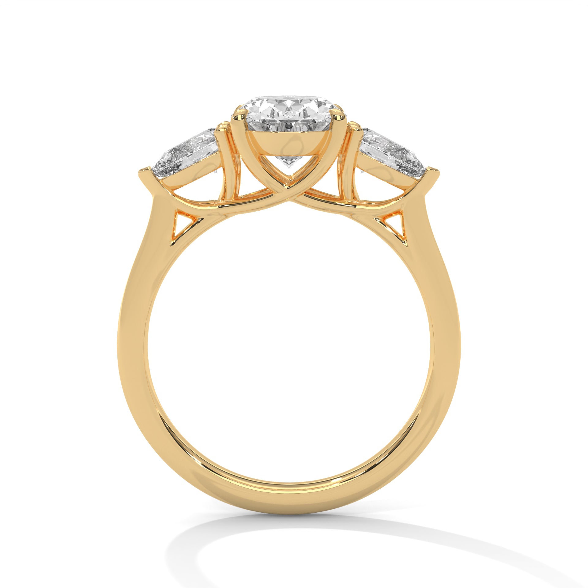 14K Gold Solitaire 2.00+ carats Lab Grown Diamond Ring