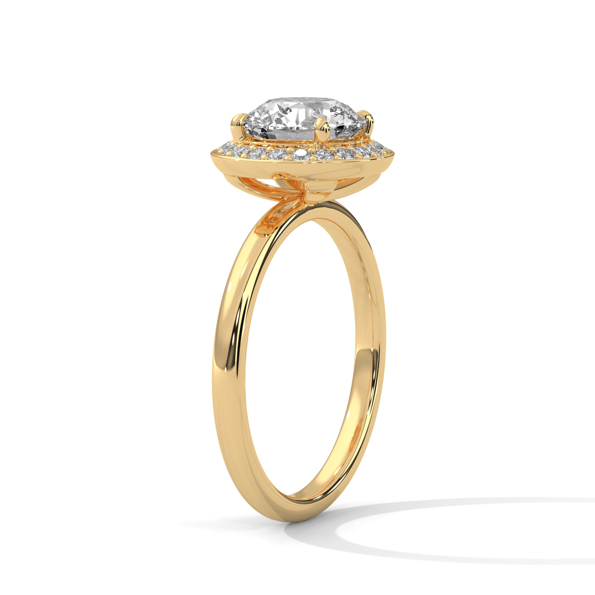 14K Gold Solitaire 2.00+ carats Lab Grown Diamond Ring