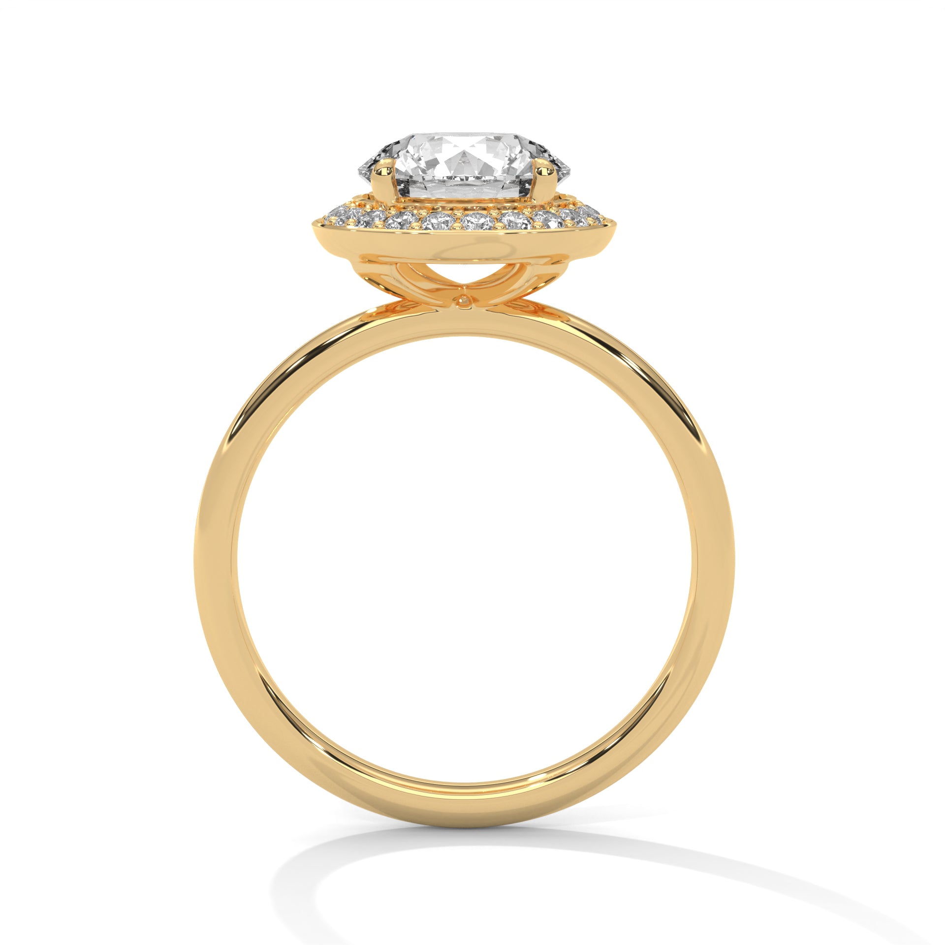 14K Gold Solitaire 2.00+ carats Lab Grown Diamond Ring