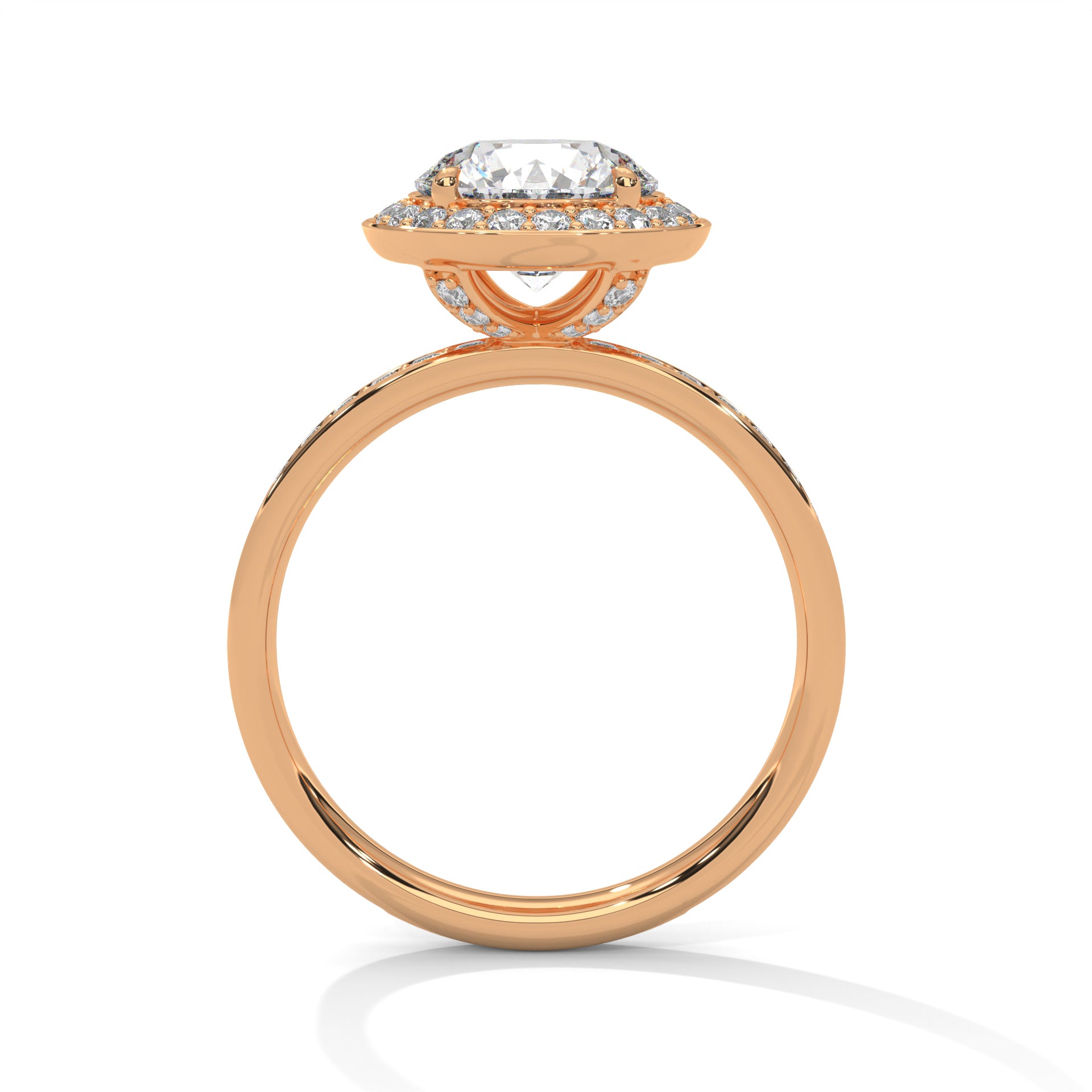 14K Gold Solitaire 2.00+ carats Lab Grown Diamond Ring