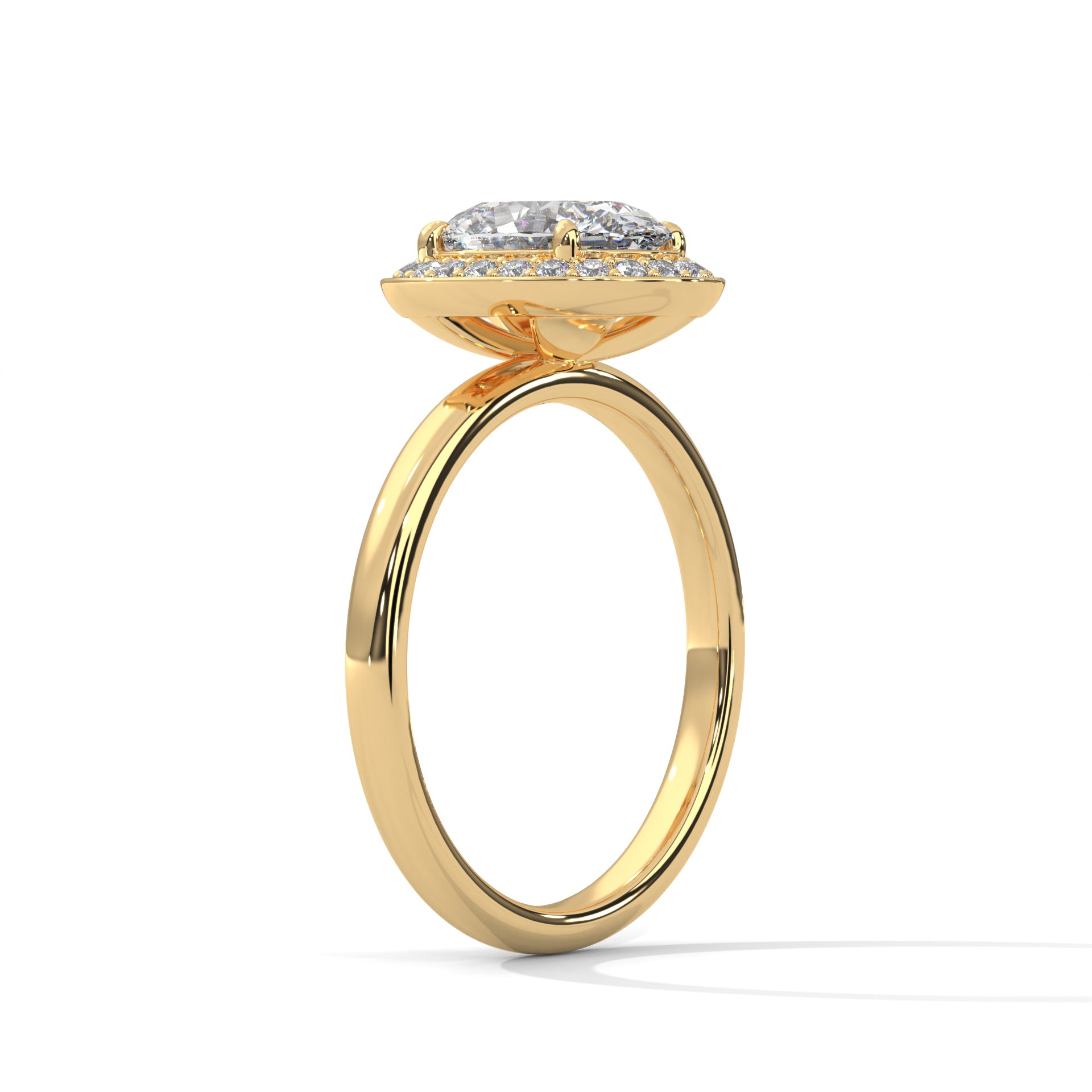 14K Gold Solitaire 2.00+ carats Lab Grown Diamond Ring