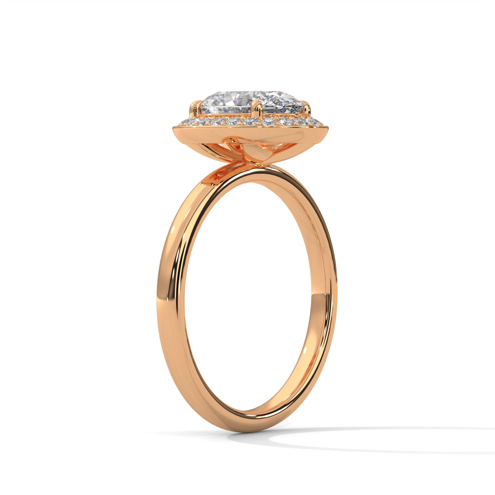 14K Gold Solitaire 2.00+ carats Lab Grown Diamond Ring