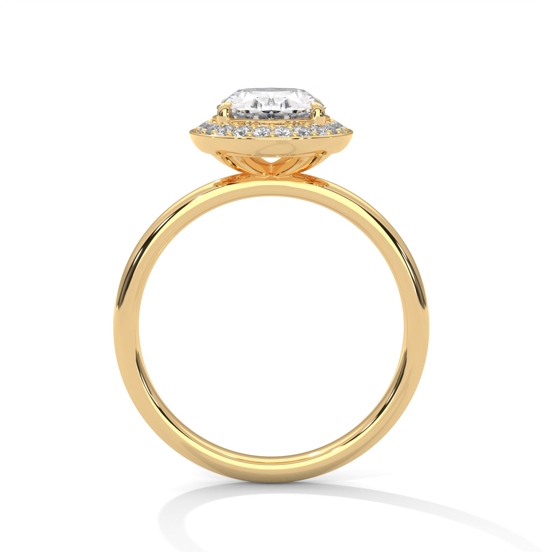 14K Gold Solitaire 2.00+ carats Lab Grown Diamond Ring