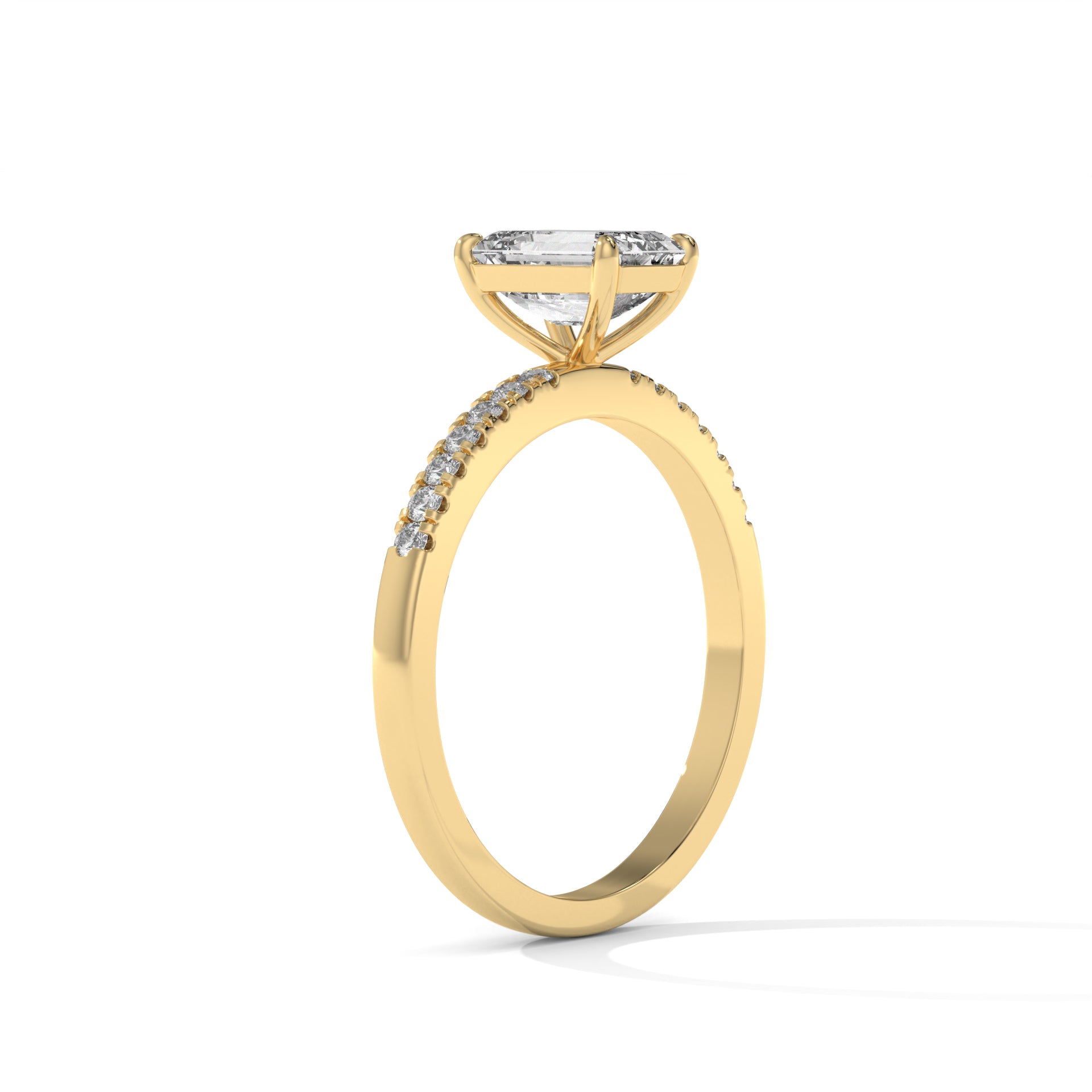 14K Gold Solitaire 1.00+ carats Lab Grown Diamond Ring