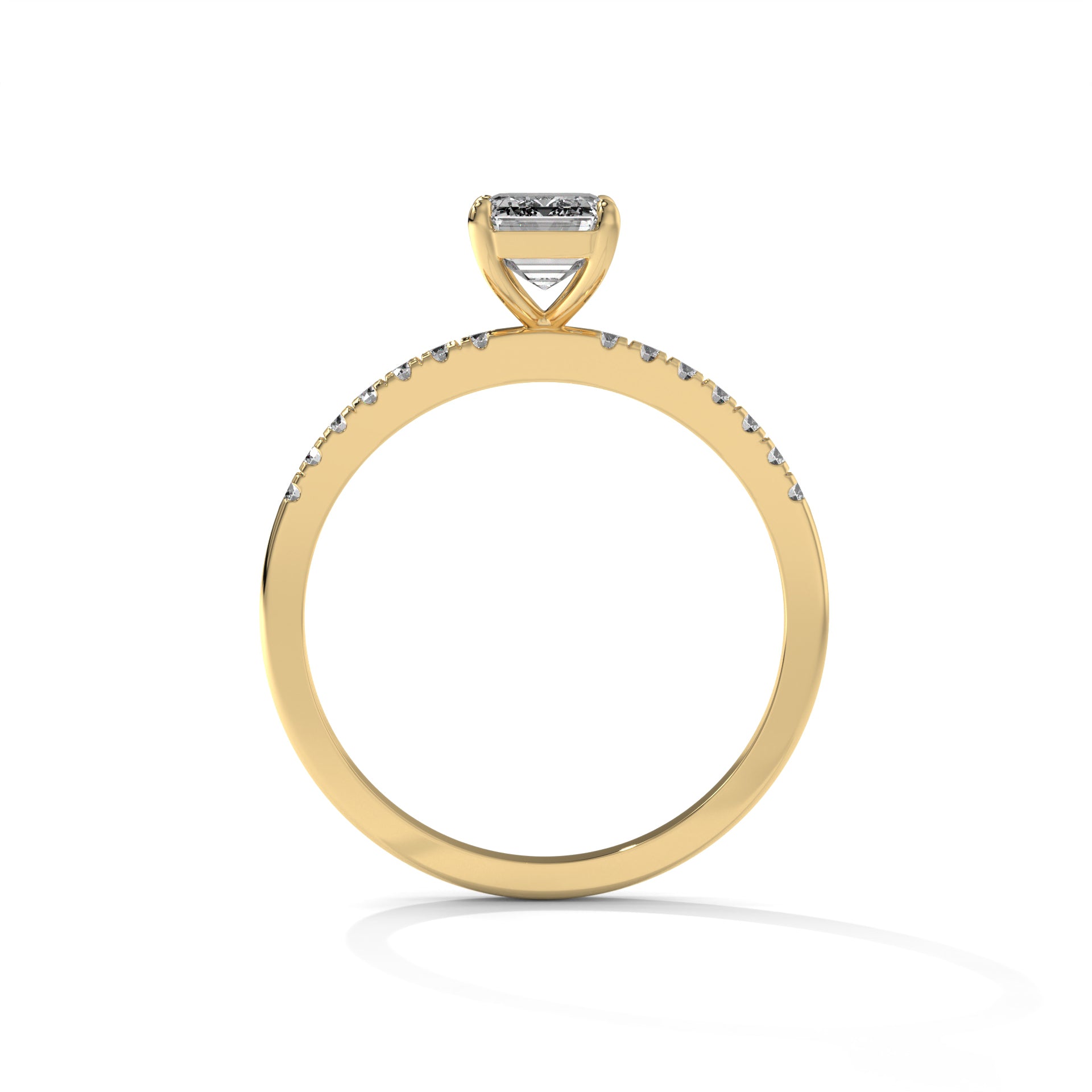 14K Gold Solitaire 1.00+ carats Lab Grown Diamond Ring