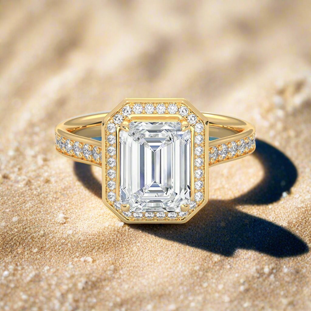 14K Gold Solitaire 2.00+ carats Lab Grown Diamond Ring