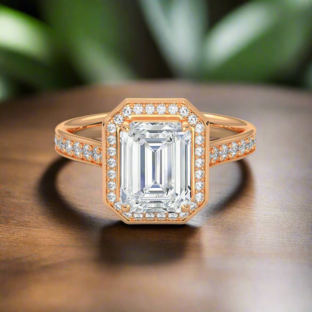 14K Gold Solitaire 2.00+ carats Lab Grown Diamond Ring