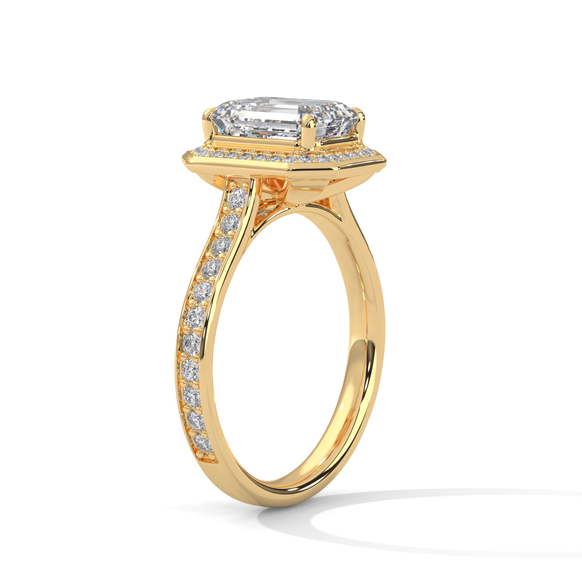 14K Gold Solitaire 2.00+ carats Lab Grown Diamond Ring