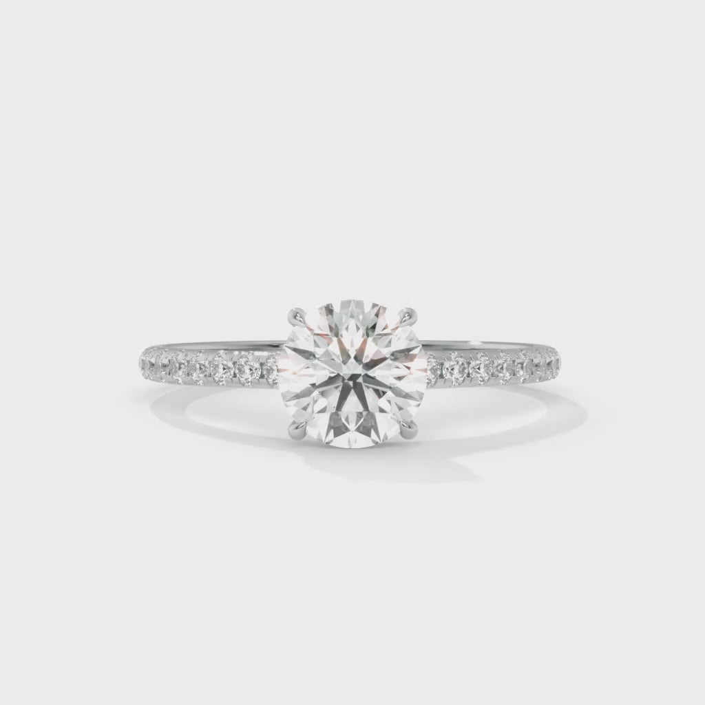 14K Gold Solitaire 1.00+ carats Lab Grown Diamond Ring