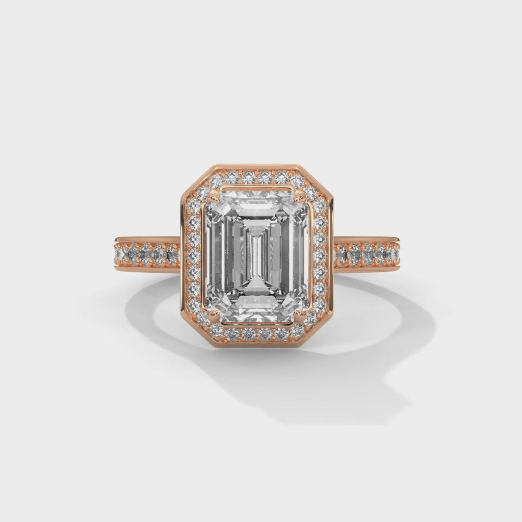 14K Gold Solitaire 2.00+ carats Lab Grown Diamond Ring