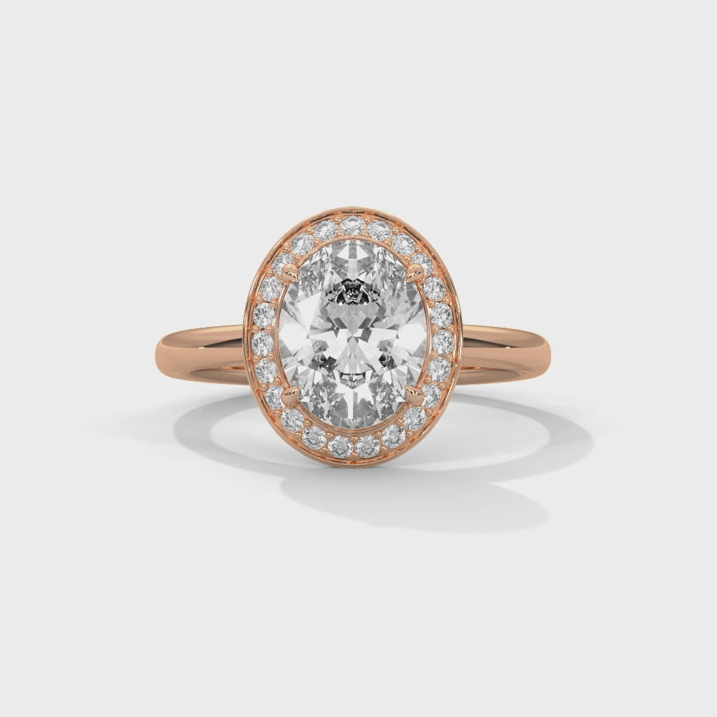 14K Gold Solitaire 2.00+ carats Lab Grown Diamond Ring