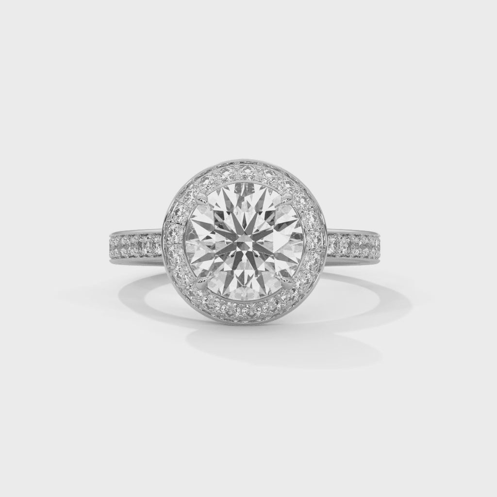 14K Gold Solitaire 2.00+ carats Lab Grown Diamond Ring
