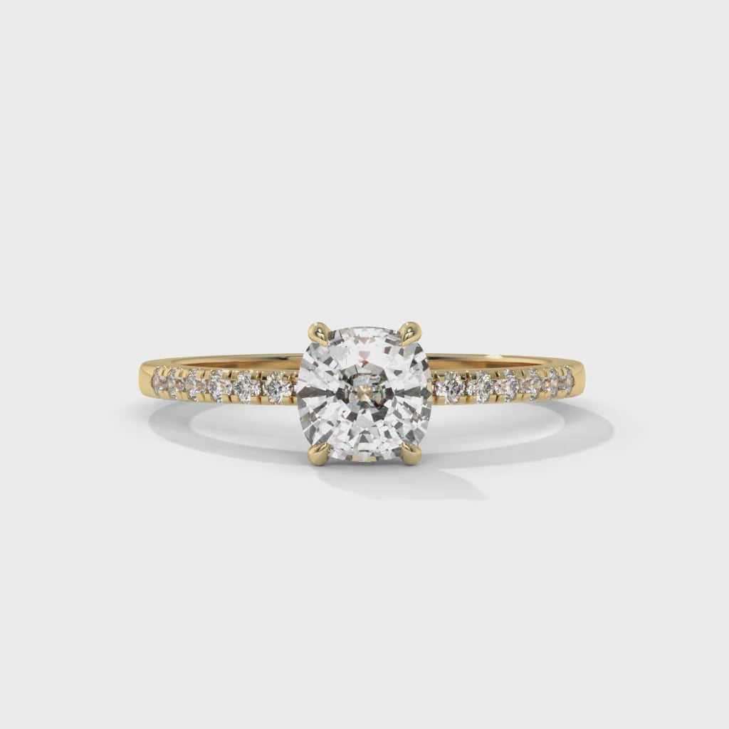 14K Gold Solitaire 1.00+ carats Lab Grown Diamond Ring