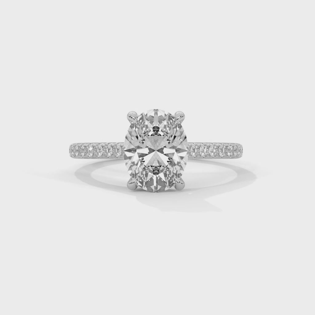 14K Gold Solitaire 2.00+ carats Lab Grown Diamond Ring