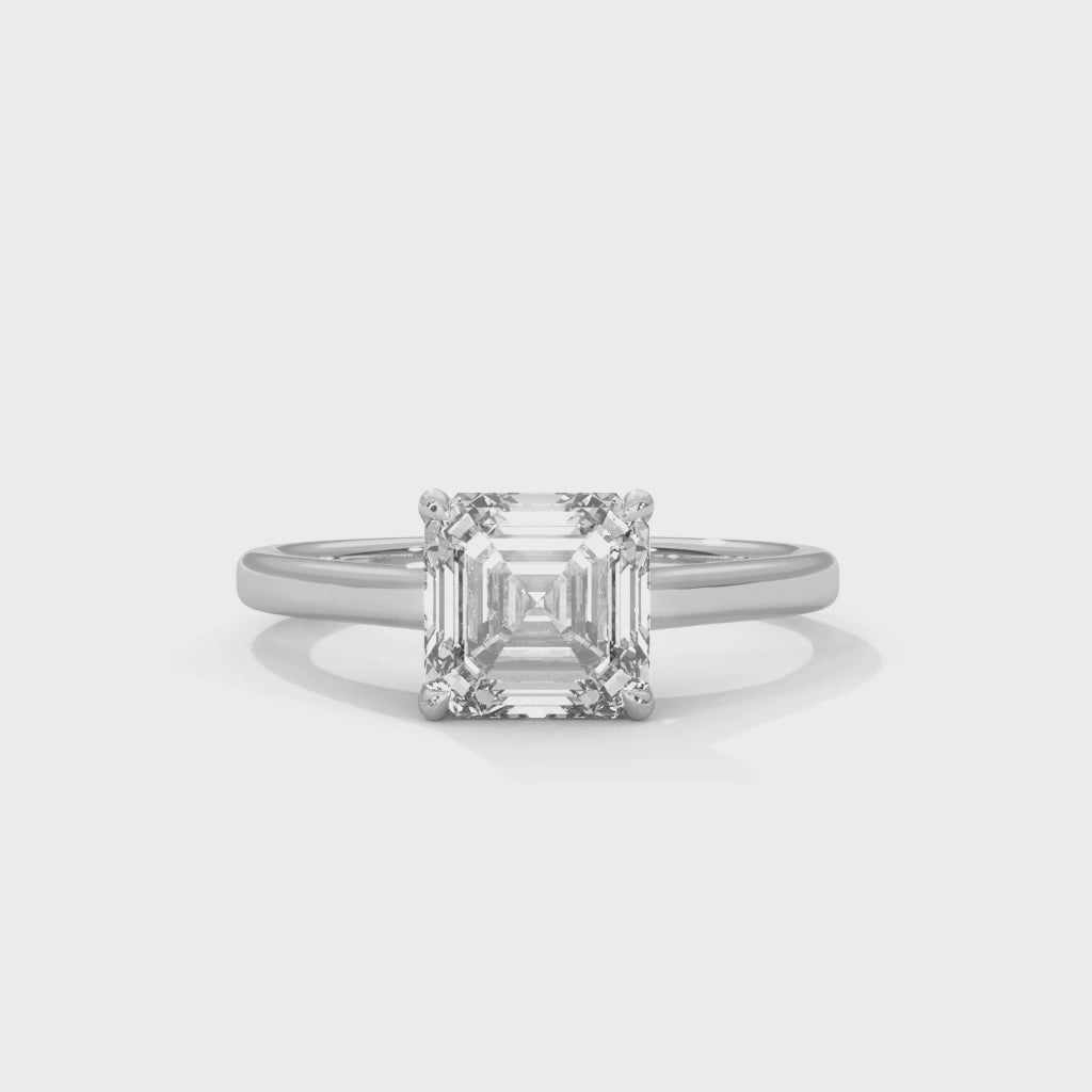 14K Gold Solitaire 2.00+ carats Lab Grown Diamond Ring