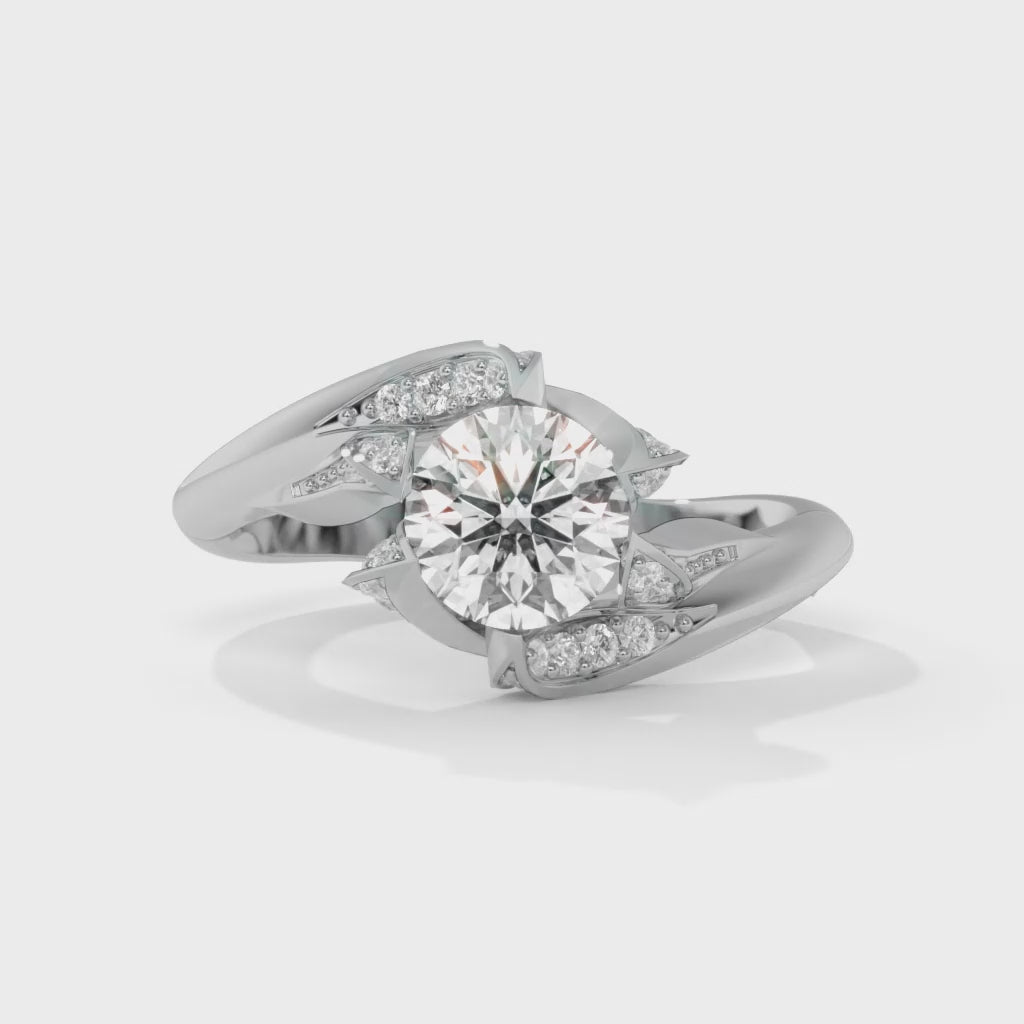 14K Gold Solitaire 1.00+ carats Lab Grown Diamond Ring