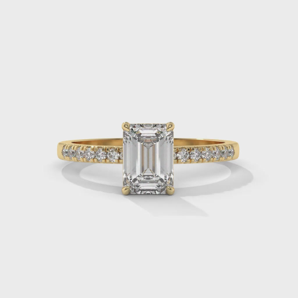 14K Gold Solitaire 1.00+ carats Lab Grown Diamond Ring