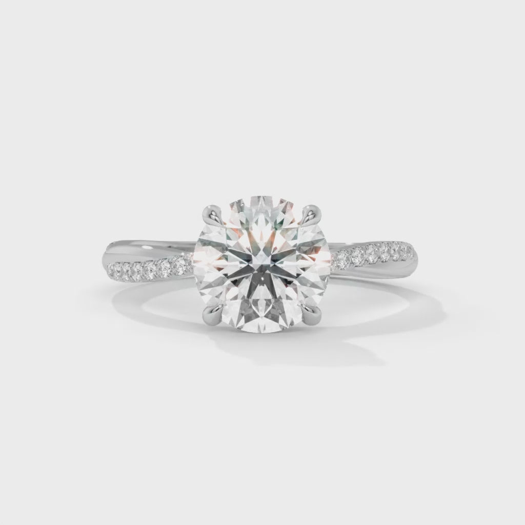 14K Gold Solitaire 1.00+ carats Lab Grown Diamond Ring