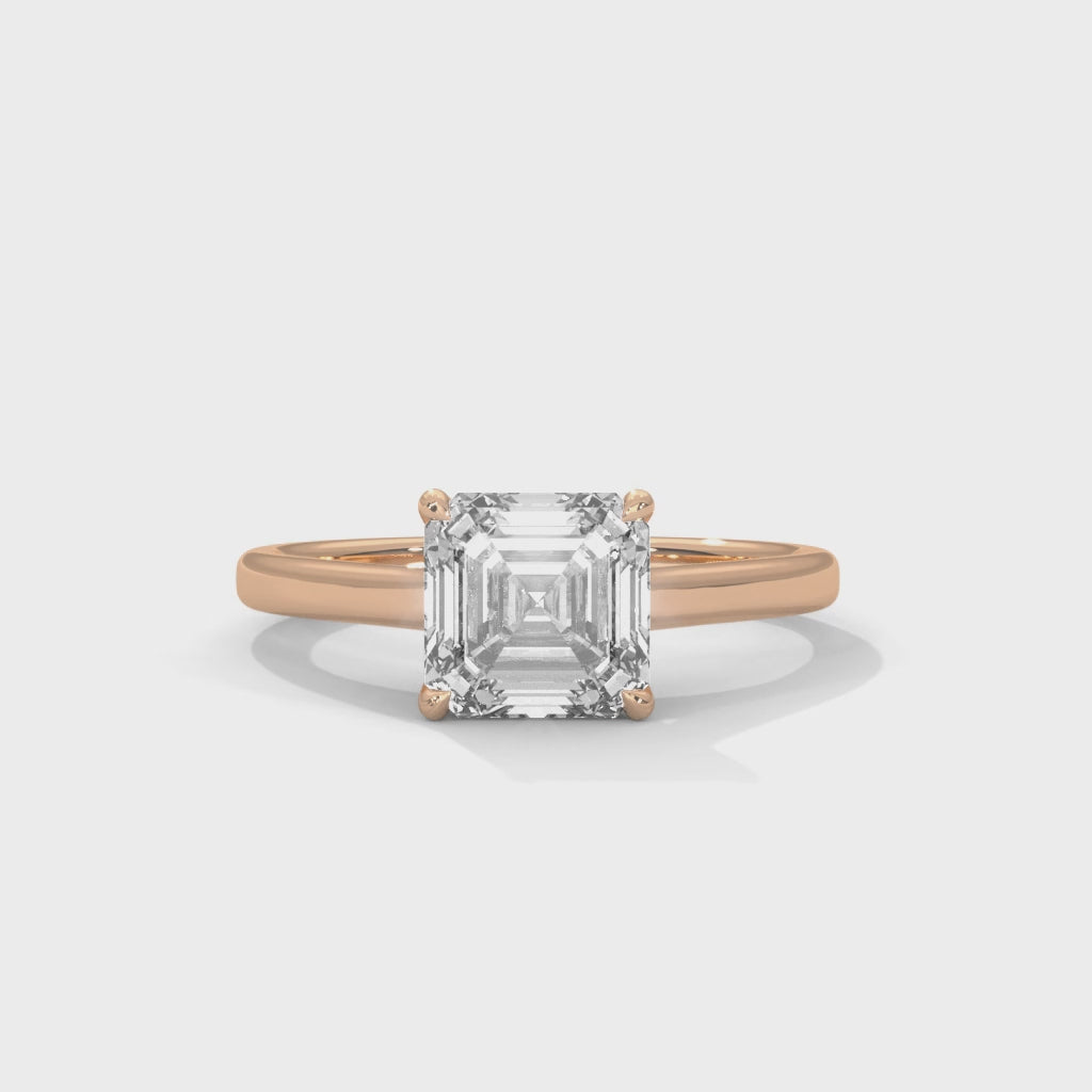 14K Gold Solitaire 2.00+ carats Lab Grown Diamond Ring