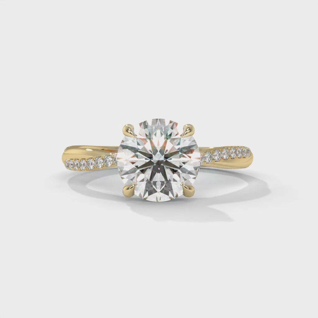 14K Gold Solitaire 1.00+ carats Lab Grown Diamond Ring